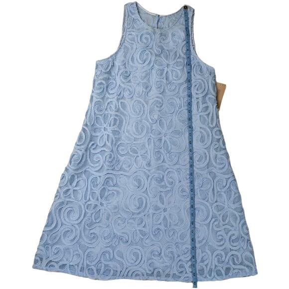 Cremieux Wendy Dress Sleeveless Lace Mini Blue sz 0 Women's Party Event NEW - Picture 6 of 10